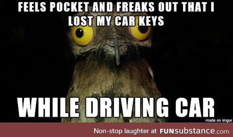 To be fair the car key still isn't in my pocket