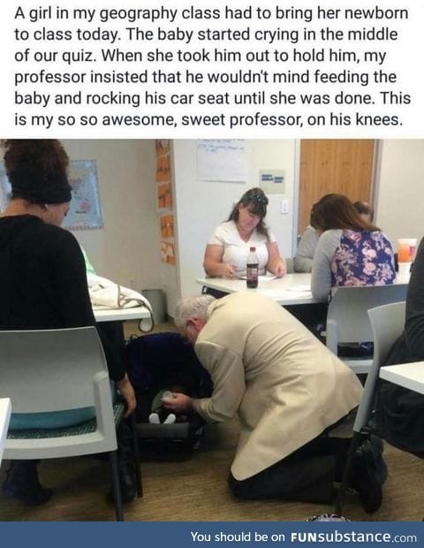 You're a good person, Professor