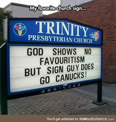 Favorite church sign
