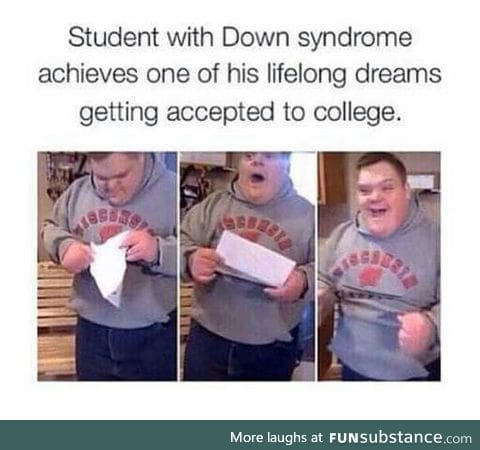 Lots of respect for this kid