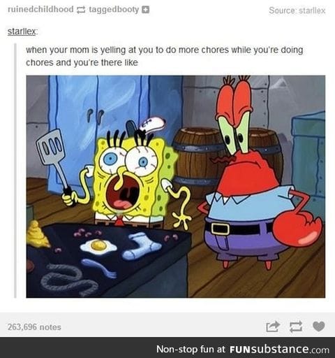 Stop getting krabby, Ma!