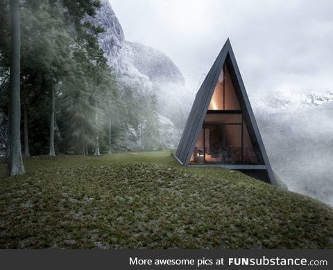 A-frame cliff dwelling