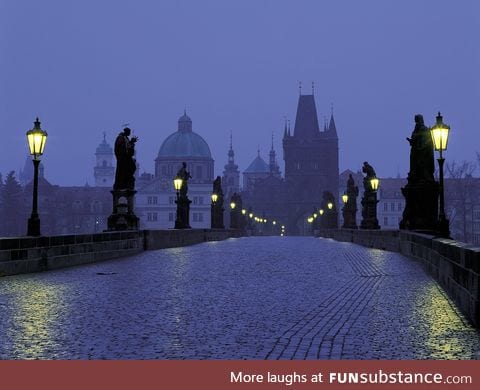Real Life Fairytale Place 8: Charles Bridge in Prague, Czech Republic
