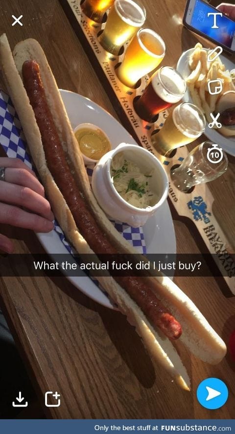 That's a huge wiener