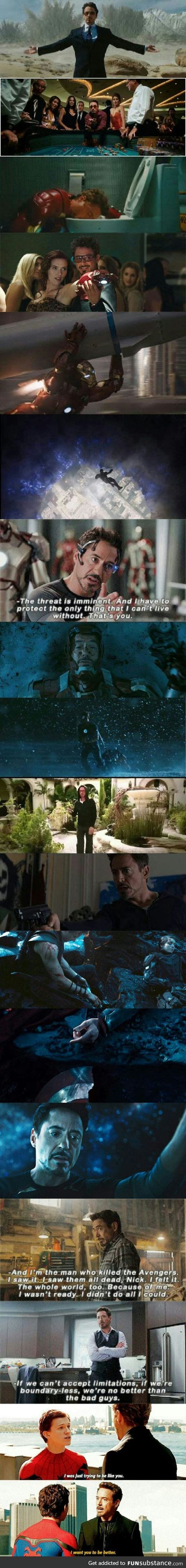 Tony Stark's character development