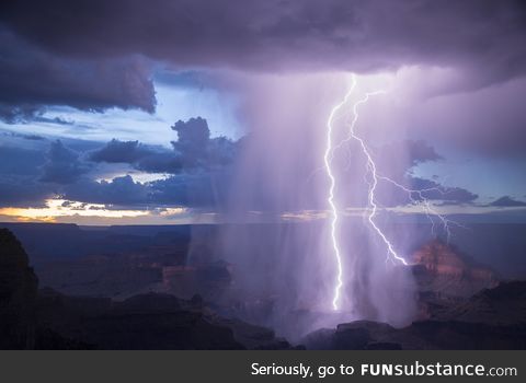 A sudden downpour