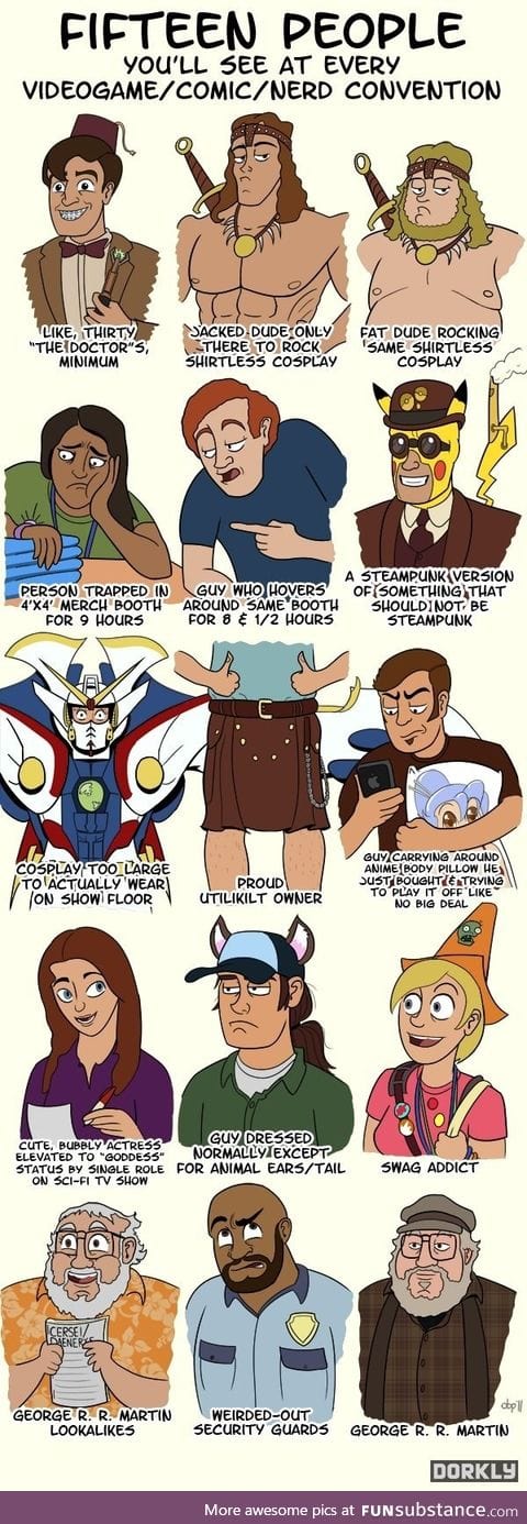 People you see at comic con