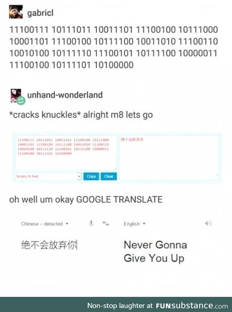 Never gonna give you up