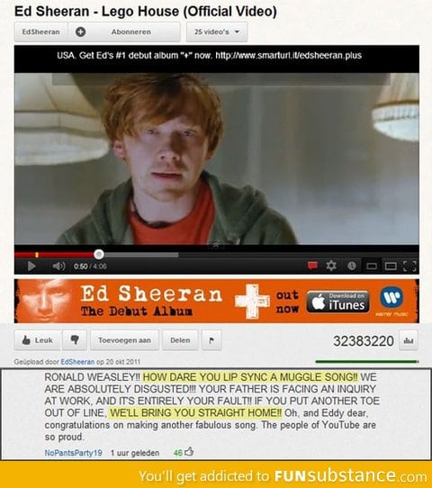 Shame on you Ron