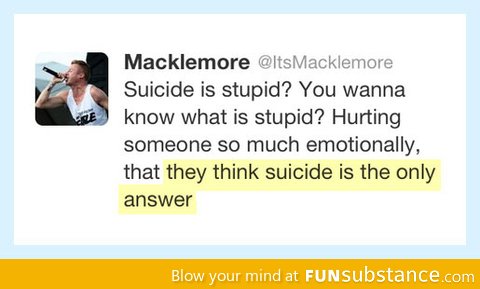 Macklemore nails it