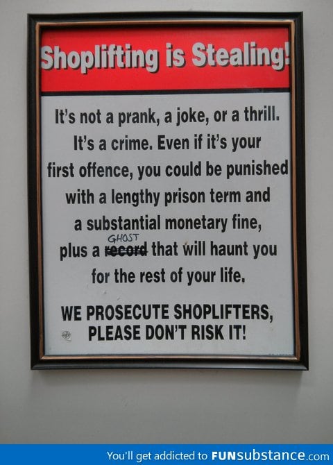 And no one ever stole again