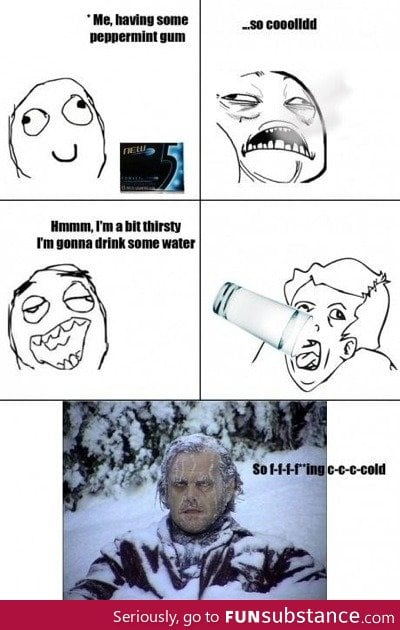 Peppermint gum