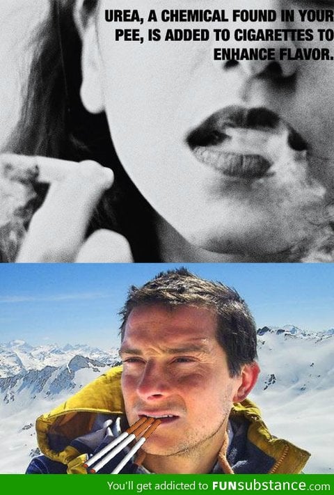 Pee and cigarettes