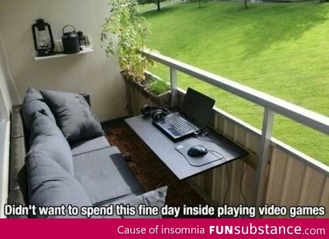 Spending a day outside