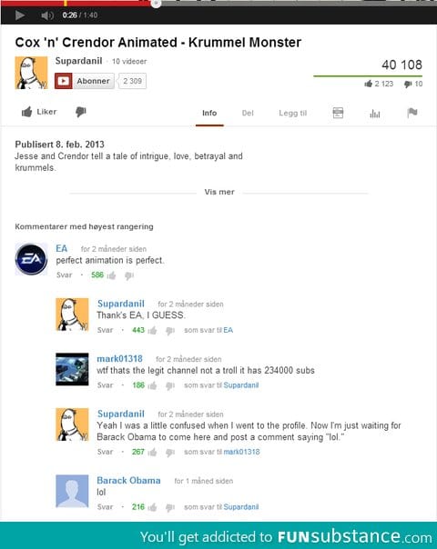 Just EA chillin on the web