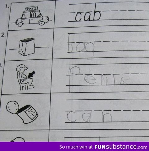 kindergarden test misunderstood