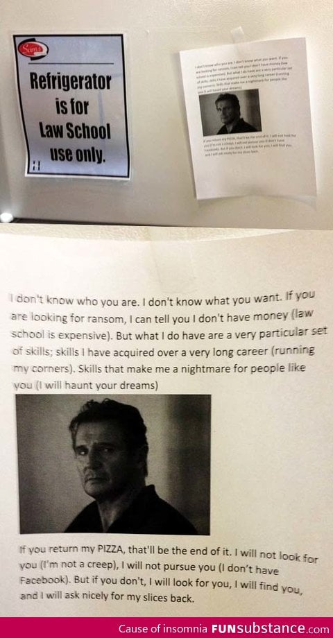 Don't mess with a guy's pizza