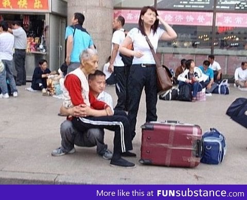 Taking care of an elderly