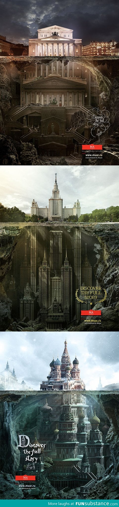 Secret structures under iconic buildings