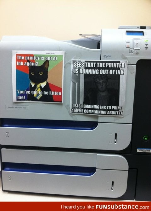 Printer is running out of ink