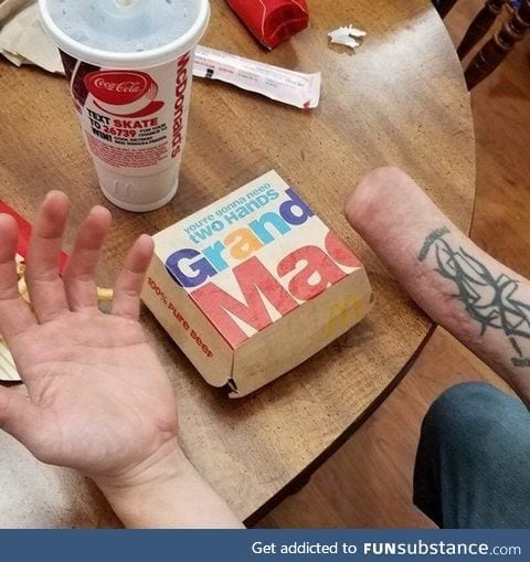 You're gonna need 2 Hands