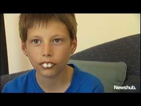 New Zealander's help kid with buck teeth