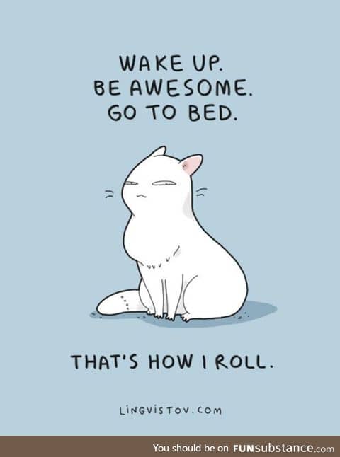 Be like a cat, not like a furry tho