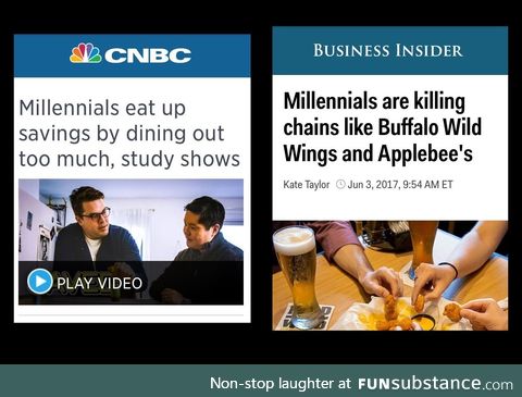 Blame it all on Millennials