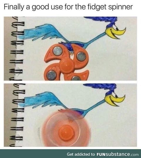 Good use of a fidget spinner