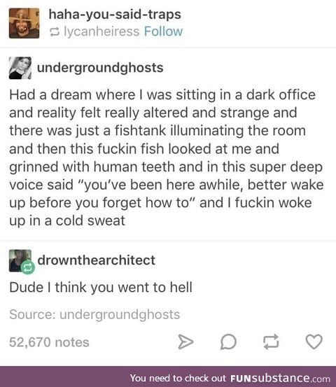 Lemme hear about your weird dreams in the comments