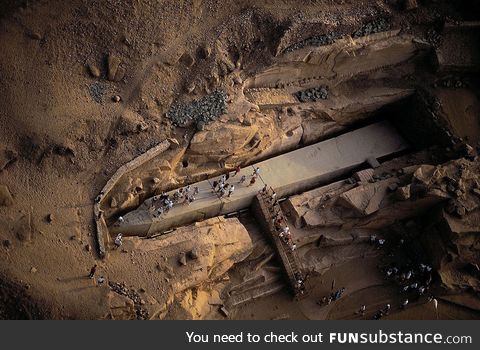 3,500-year-old unfinished obelisk in Egypt