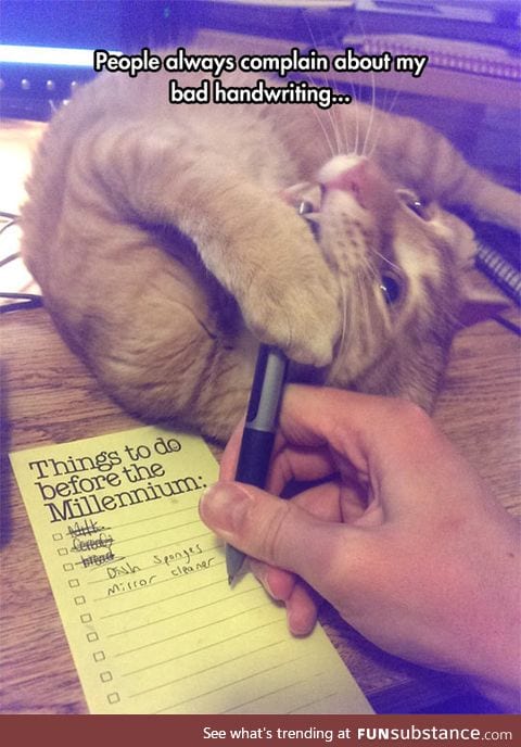 Bad handwriting causes