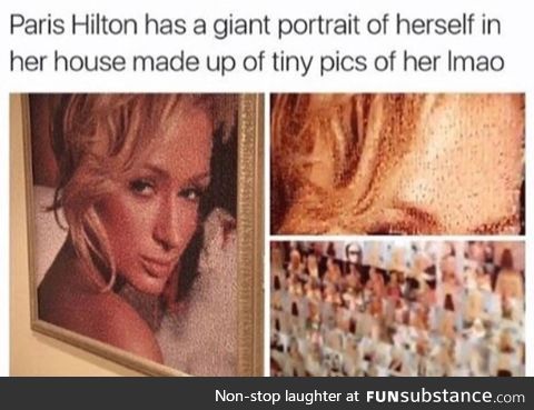 Paris Hilton really loves herself