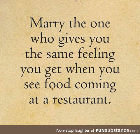 The one you should marry