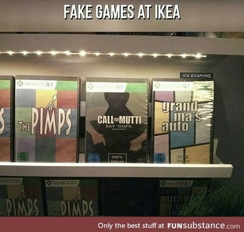 Fake game at IKEA