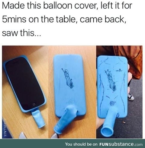 Creative phone balloon cover case