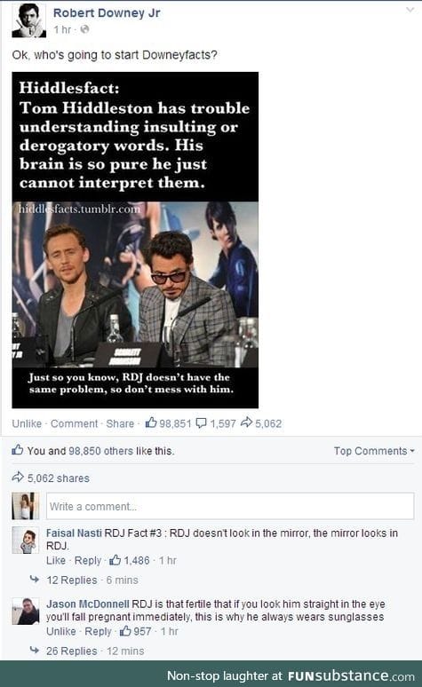 Start the facts in the comments *looking at Steve rogers*