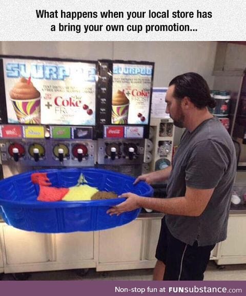 Bring your own cup