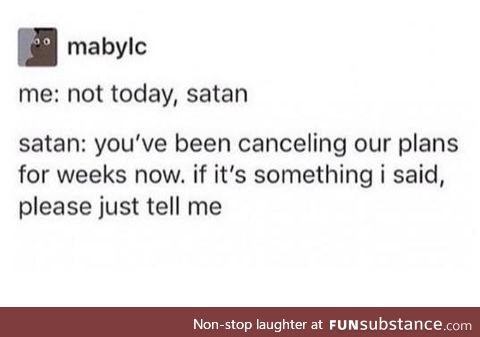Maybe later, Darling.