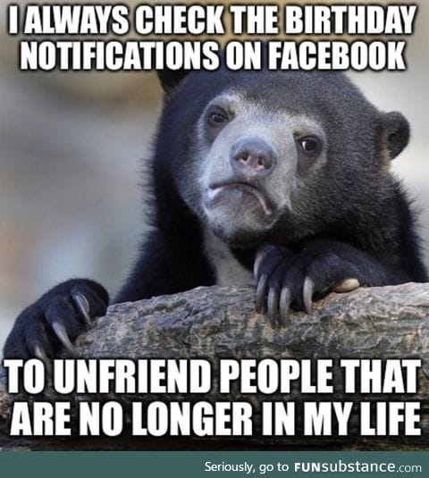 Always happy to see the birthday notifications on Facebook!