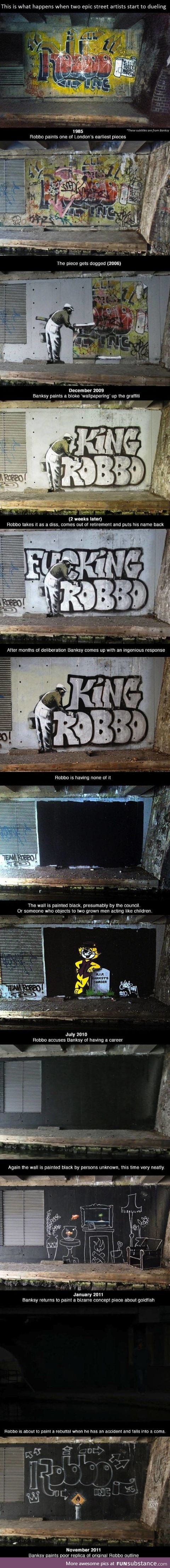 Graffiti artists dual