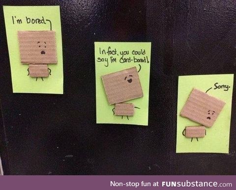 Card board joke