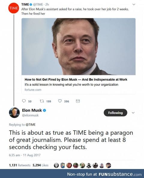 Elon getting savage