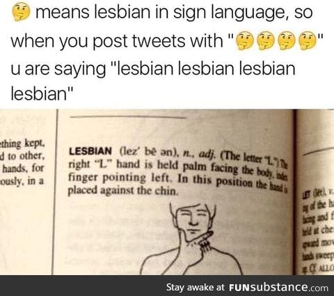 This smiley is a code for lesbian