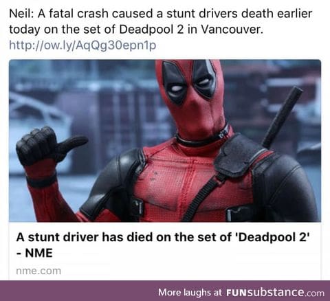 With all the Deadpool posts, RIP