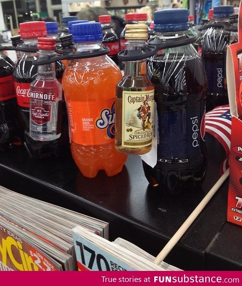 Mini Bottles with Mixers Provided