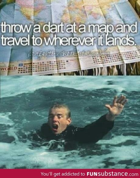 Traveling to a random place