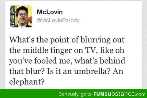 I always thought
