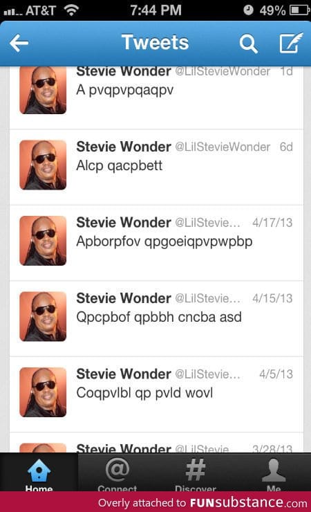 Stevie Wonder's Tweets