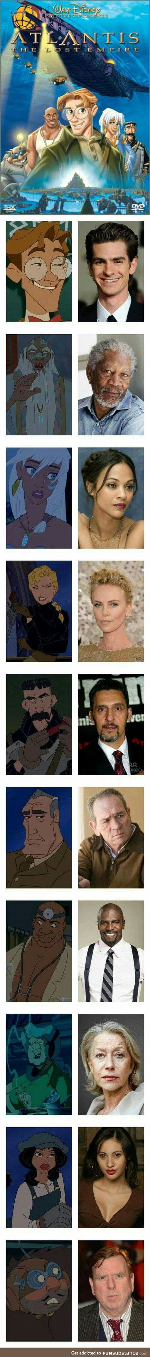 Real life Atlantis movie cast!